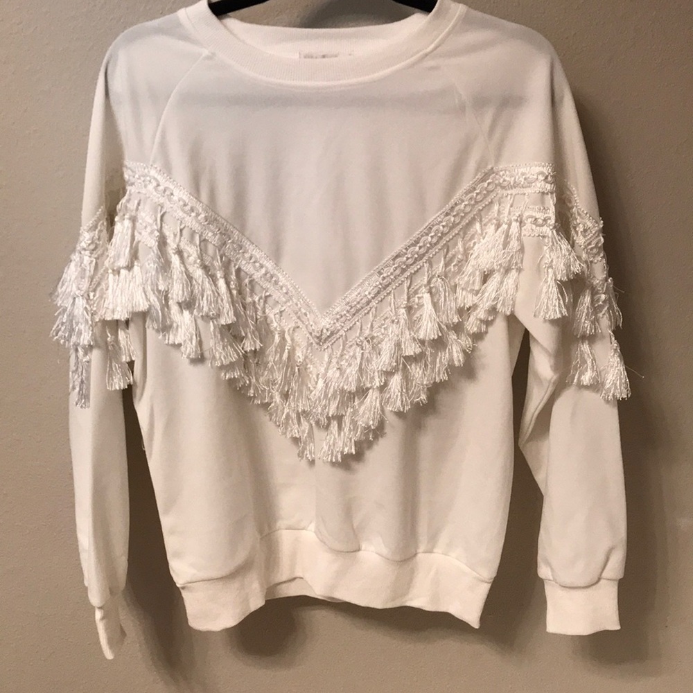 Vera & Lucy fringe sweater